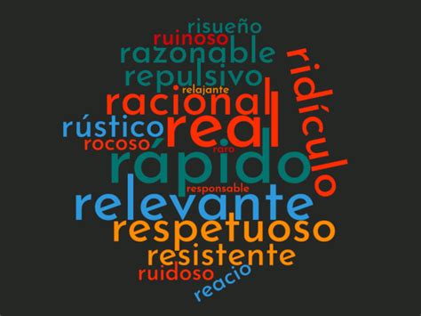 Adjetivos con R  Lista Completa, Definición y Ejemplos