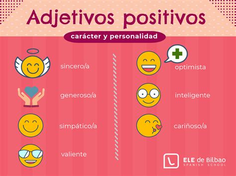 Adjetivos positivos en español para describir el carácter de las ...
