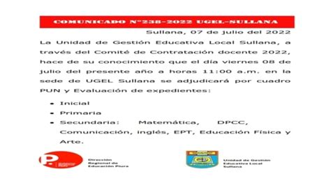 Adjudicación Contratación Docente 2022   Gobierno del Perú