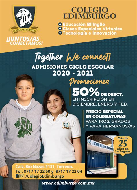 ADMISIONES 2021 2022 | COLEGIO EDIMBURGO