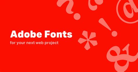 Adobe Fonts to use for your next web project | Bryan Dugan