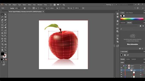 Adobe Illustrator Tutorial | Using the mesh tool Creating ...