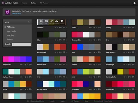 Adobe Kuler Explore | Disenos de unas, Color y Paletas de ...