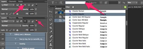 adobe photoshop   How to change the font style of all text ...