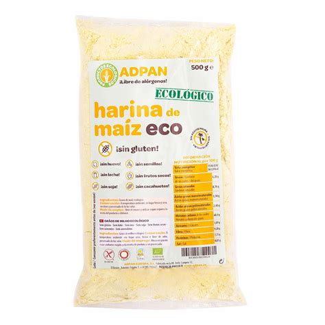 Adpan Harina de maíz ecológica sin gluten 500 g