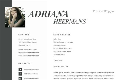 Adriana   Feminine Resume/CV , #SPONSORED, #resume#Formal#Elegance#CV # ...