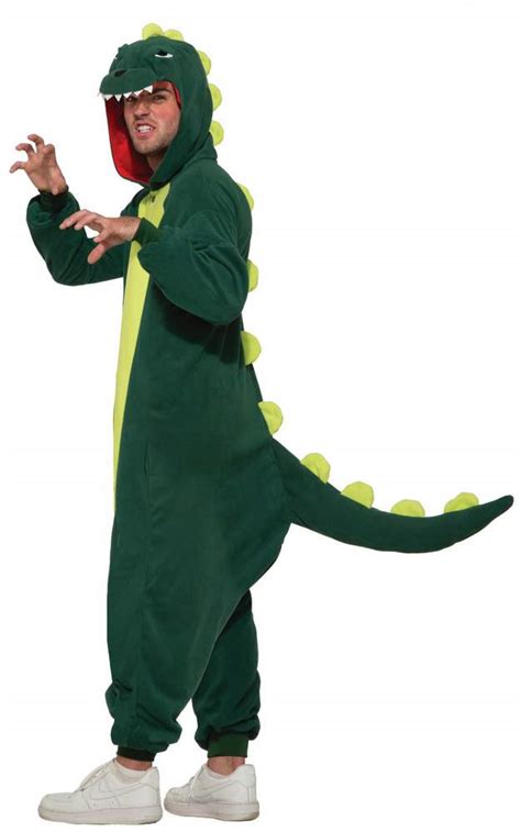 Adult Green Dinosaur Onesie Costume   Animal Costumes ...