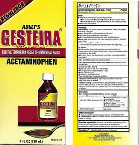 Adult s Gesteira for relief of Menstrual Pains   dolores menstruales ...