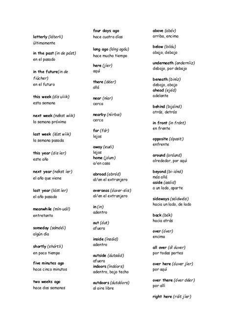 Adverbios en ingles