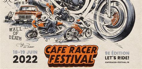 Affiche Cafe Racer Festival Montlhéry 2022