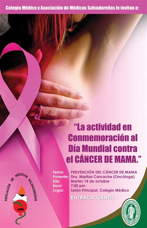 AFICHE CANCER DE MAMA 1 | Colegio Médico de El Salvador