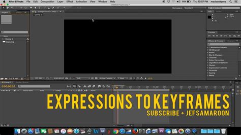After Effects Tutorial : Expressions to Keyframes   YouTube