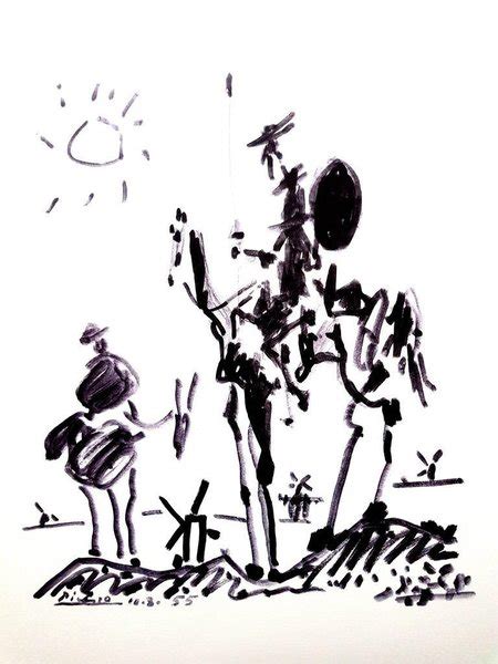 After Pablo Picasso Don Quixote Lithograph 1955 | Pablo Picasso | Vinterior