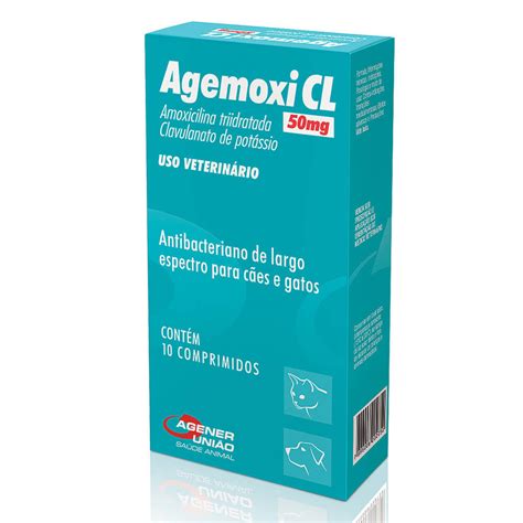 Agemoxi CL 50mg para o tratamento de infecções em cães e ...