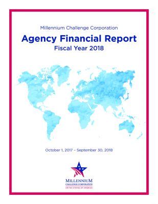 Agency Financial Report, Fiscal Year 2018 | Millennium ...