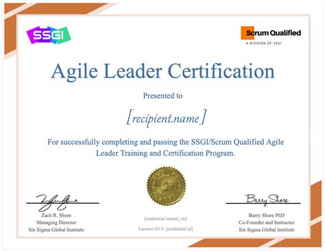 Agile Leader Certification & Training Course Online | SSGI