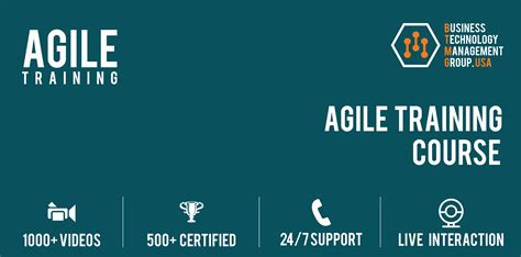 Agile Scrum Master Course offered by BTMG USA with Job placement Assistance