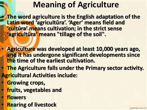 Agriculture geography class 8th