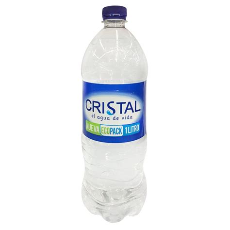 Agua cristal ecopack x 1 L   Tiendas Metro Colombia