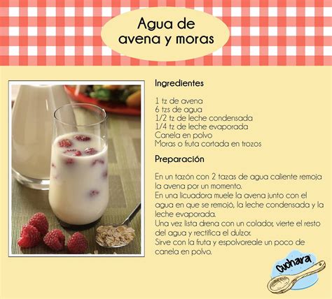Agua de Avena y Moras | Drinks, Milk, Glass of milk