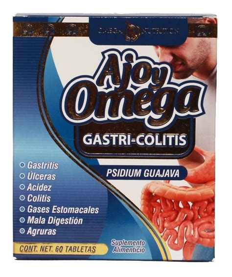Ajo Y Omega Gastri colitis Combate La Gastritis Y La Colitis | Mercado ...
