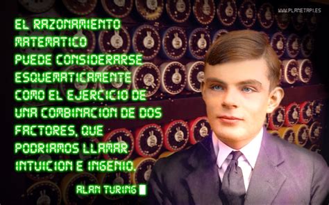 Alan Turing frases de matemáticas | PlanetaPi