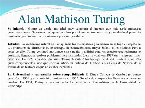 Alan Turing un brillante matemático
