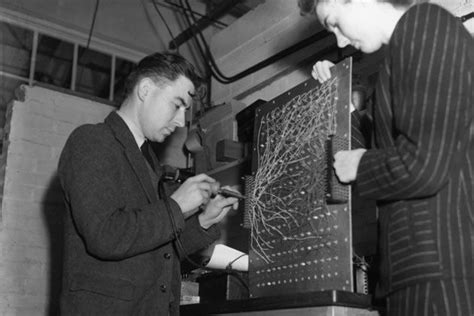 Alan Turing working it. | Tech history, Alan turing, Economics articles