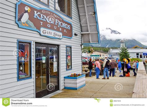 Alaska Seward Kenai Fjords Tours Office Editorial Stock ...