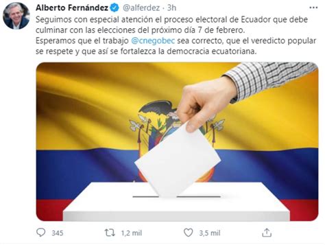 Alberto Fernández pidió respetar el proceso electoral en ...