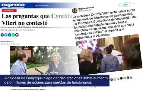 Alcaldesa de Guayaquil niega dar declaraciones a Diario ...
