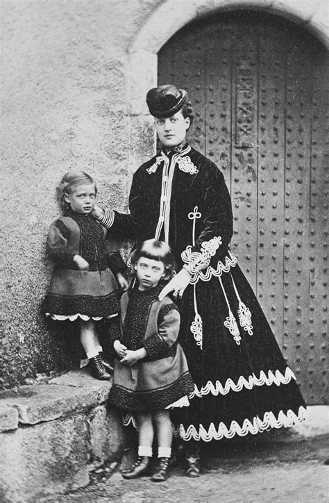 Alexandra, Princess of Wales, with her sons, Prince Albert ...
