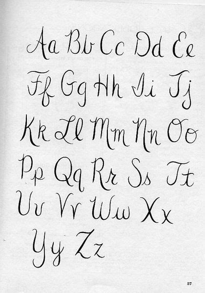 Alfabeto letra cursiva | Caligrafía | Pinterest | Alphabet