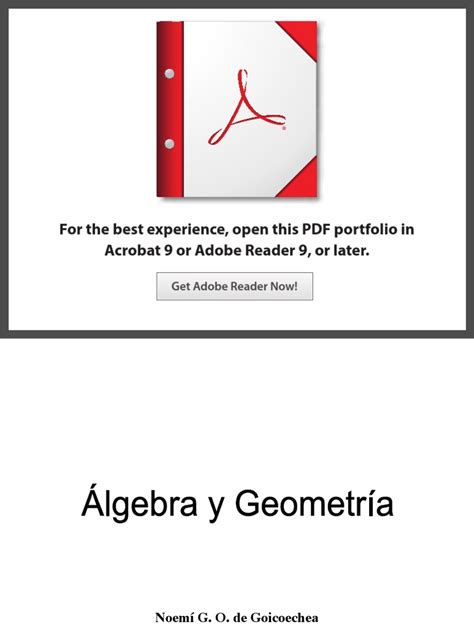 Algebra Lineal y Geometria Analitica | Grupo  Matemáticas ...