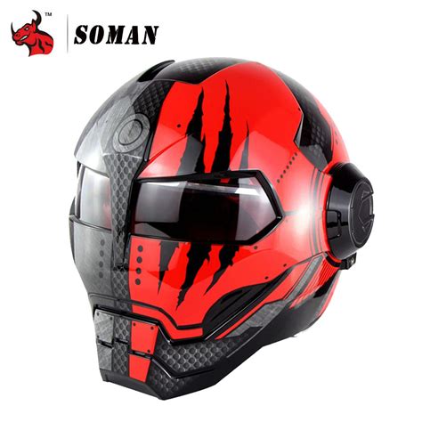 Aliexpress.com : Buy SOMAN Motorcycle Helmet Iron Man ...