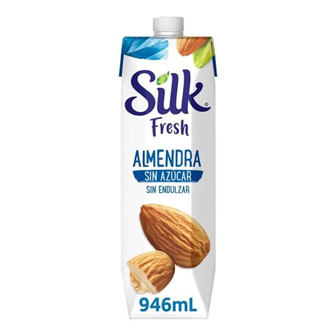 Alimento líquido Silk Fresh almendra sin azúcar 946 ml | Walmart