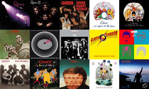 All Queen studio album covers. After putting them together ...
