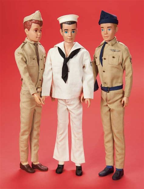 Allan in Army Uniform and Kens in Navy and Air Force ...