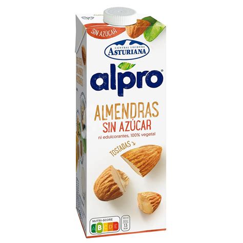 Alpro Asturiana Bebida de almendras sabor natural sin ...