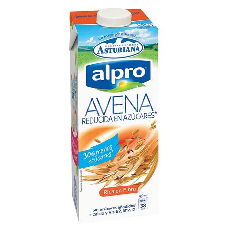 Alpro Asturiana Bebida de avena, reducida en azúcar 1 l