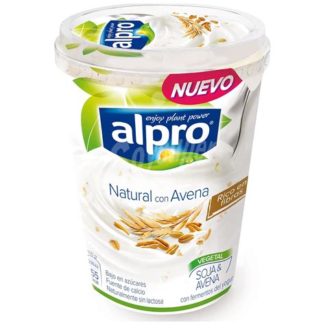 Alpro Asturiana Yogur de soja con avena Vaso 500 gr