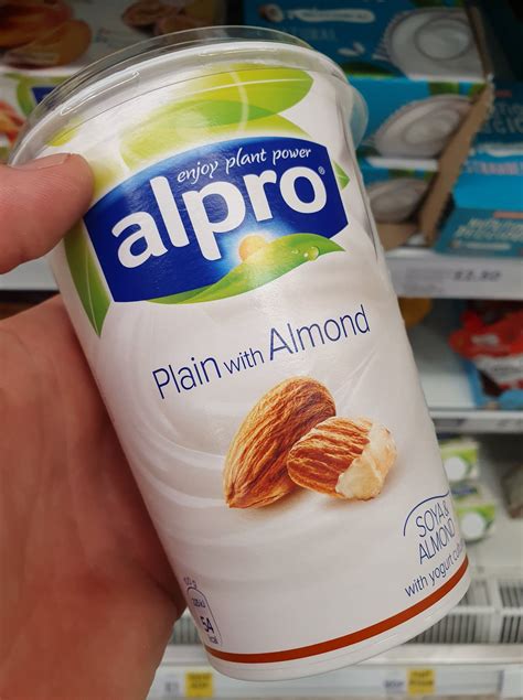 Alpro Big Pot Plain With Almond Yoghurt Alternative 500G ...
