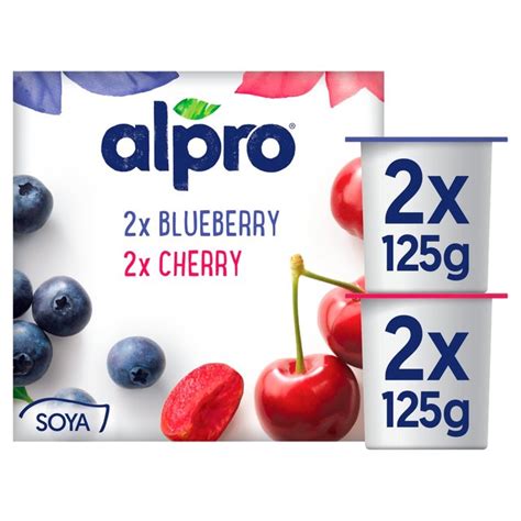 Alpro Cherry & Blueberry Yoghurt Alternative | Ocado