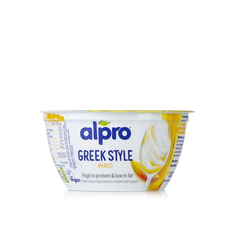 Alpro Greek style mango yoghurt 150g   Spinneys UAE