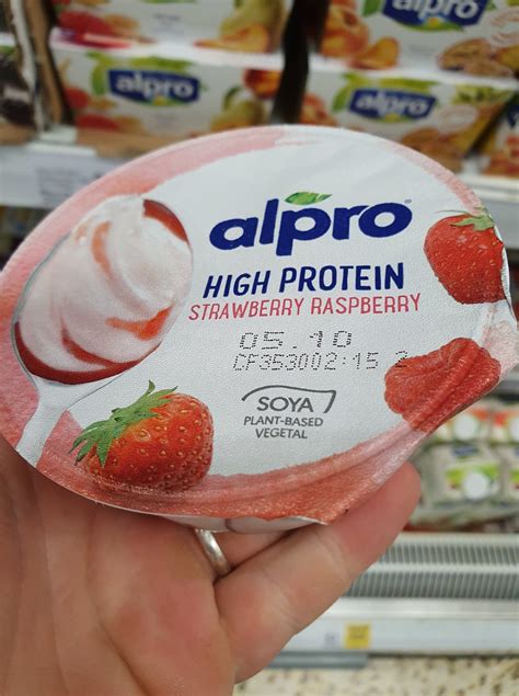 Alpro Greek Style Strawberry & Raspberry Yoghurt 150G ...