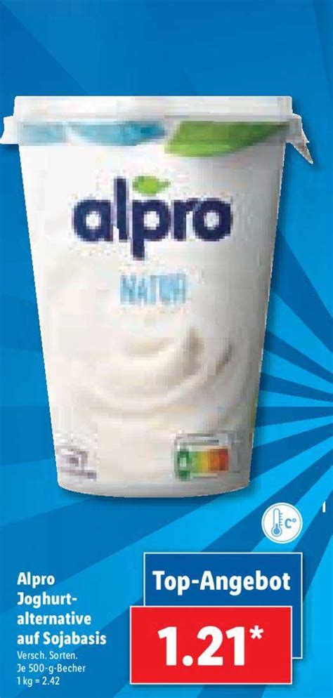 Alpro Joghurt alternative Auf Sojabasis Angebot bei Lidl