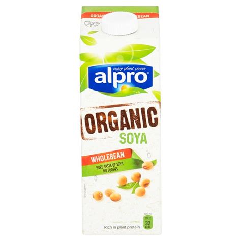 Alpro Longlife Organic Unsweetened Soya Milk Alternative 1L