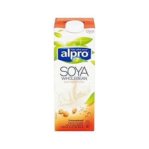 Alpro Longlife Unsweetened Soya Milk Alternative 1L ...