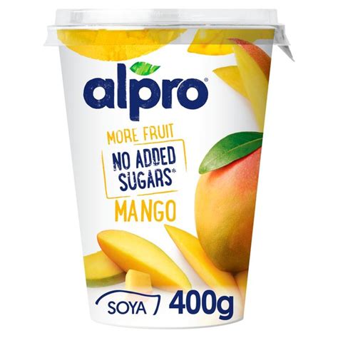 Alpro No Added Sugar More Fruit Mango 400g from Ocado