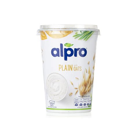 Alpro soya plain with oats yoghurt 500g   Spinneys UAE